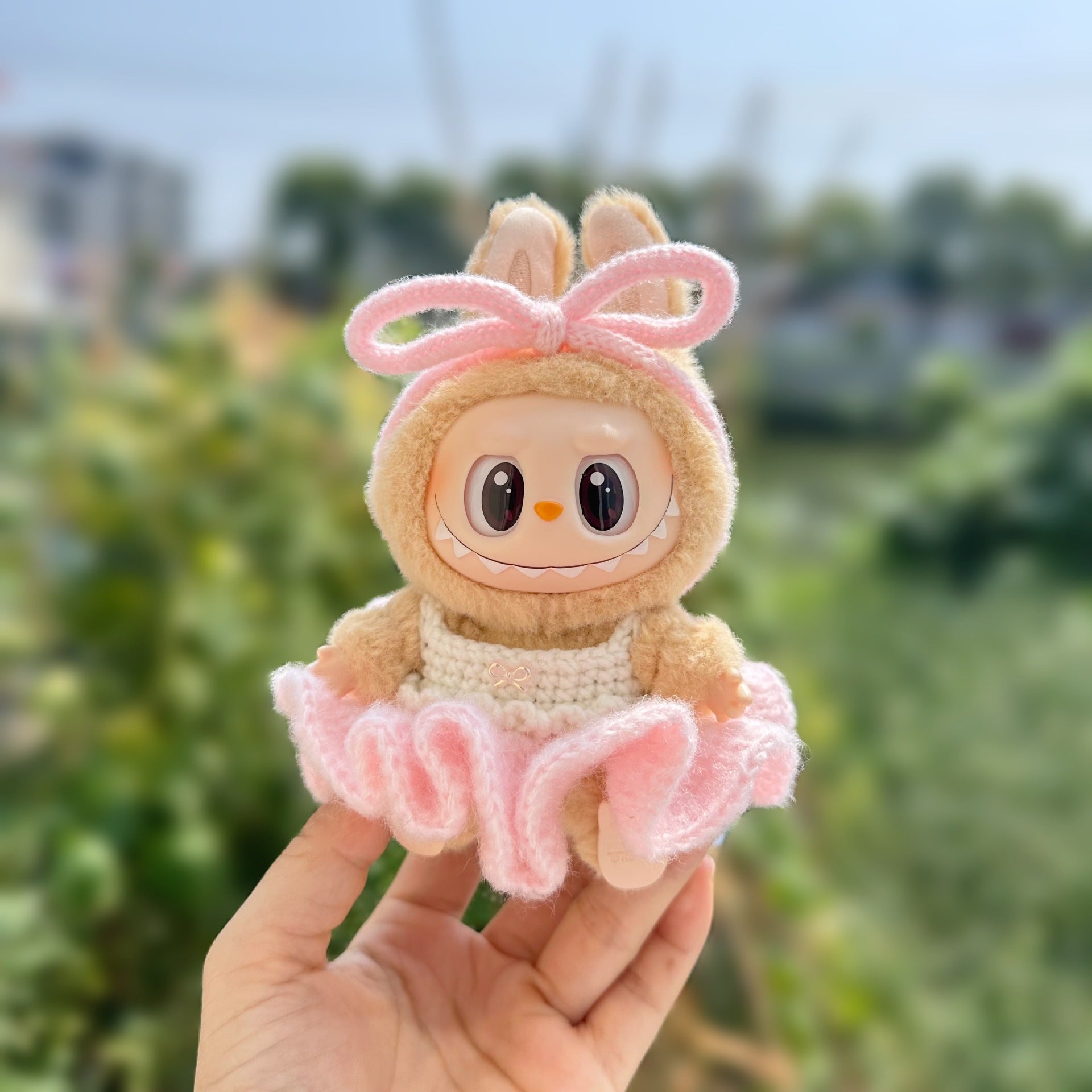Only clothes] the first and second generation labubu doll clothes labubu sit party doll dress for sweet princess