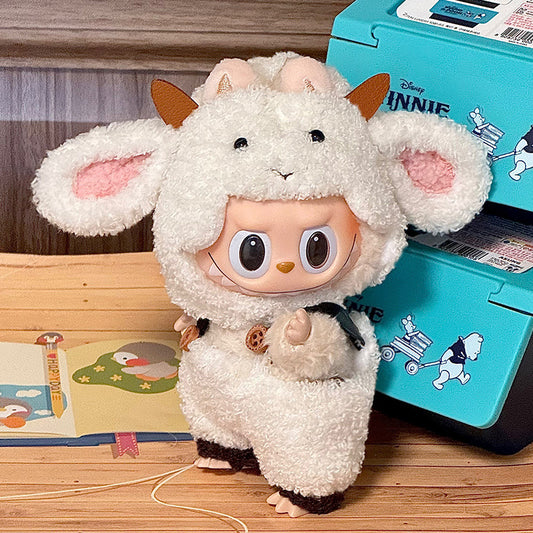 Labubu Series Doll Clothes Lamb Strap Pants suit Generation Two-generation Dressing Doll Clothes 17cm Doll Clothes