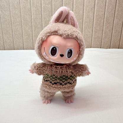 15cm blind box cloth cloth clothes pendant labubu Christmas suit handmade elk pig suit hoodie