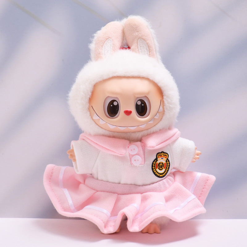Only clothes] one, two and three generations of pendant cloth cloth clothes academic style skirt T-shirt pants suit labubu baby