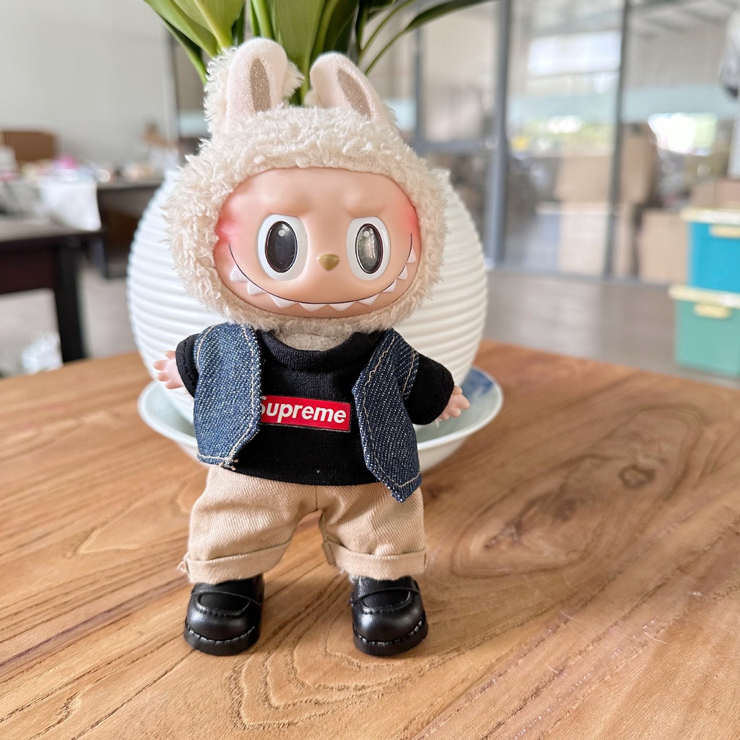 Clothes Only] First/Second Generation LAUBUB Doll Clothes LAUBUB Sit Party Doll Clothes Supreme suit Tide