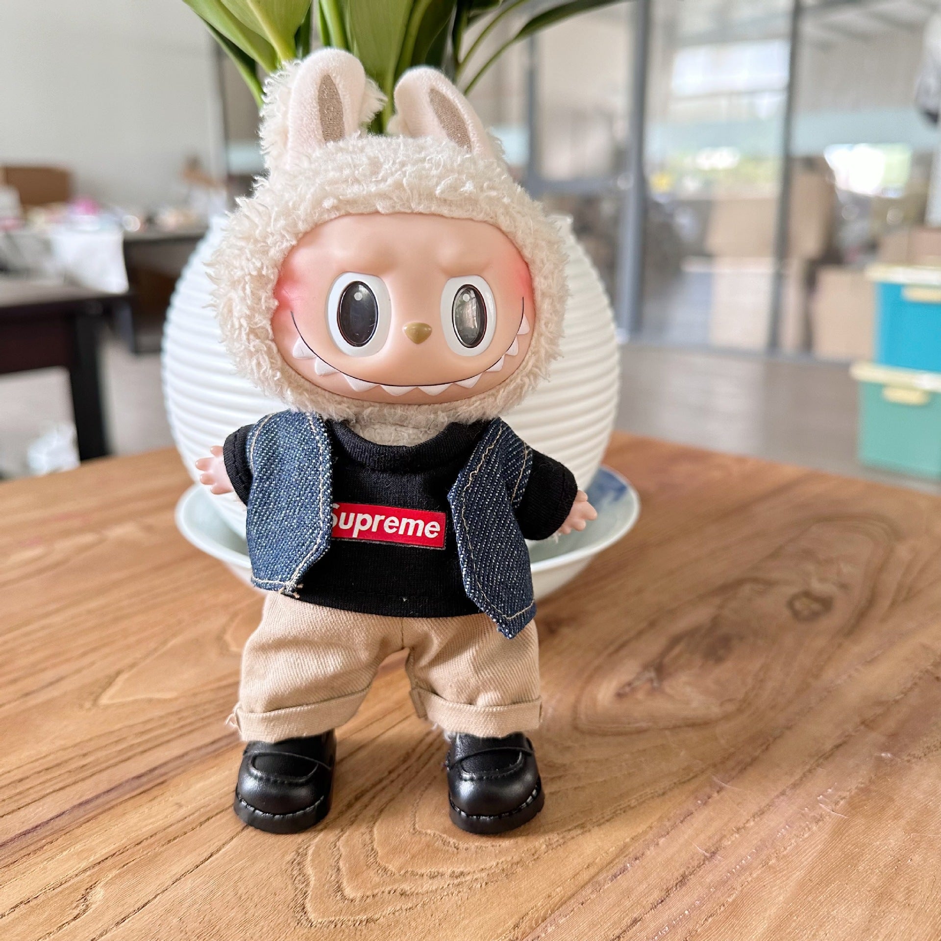 Clothes Only] First/Second Generation LAUBUB Doll Clothes LAUBUB Sit Party Doll Clothes Supreme suit Tide