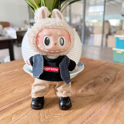 Clothes Only] First/Second Generation LAUBUB Doll Clothes LAUBUB Sit Party Doll Clothes Supreme suit Tide