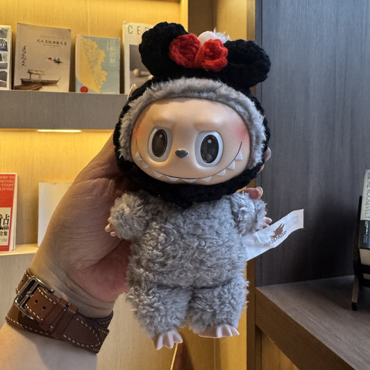Labubu Doll Clothes - Cute 9.5cm Plush Outfits & Headbands