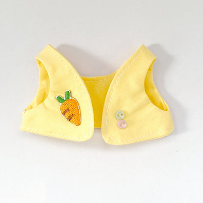 Bubble Mart 17cm Rab Cloth Pendant Sitting Party Doll Animal Print Skirt Rabbit Vest suit
