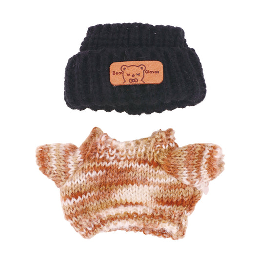 Labubu Doll Cute Sweater Outfit for 17cm Vinyl Doll - Macaron Colors