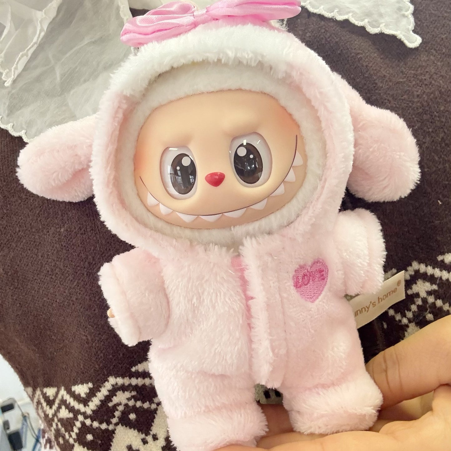 Only clothes] 17cm rabuva clothes LABUBU sit party 123 generation melody penguin outfit