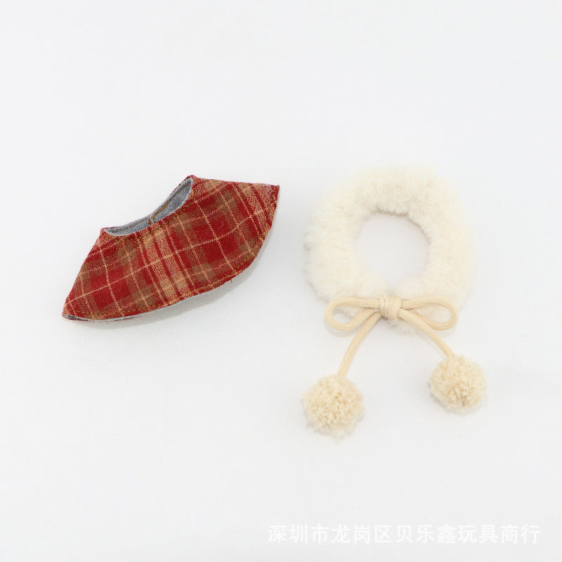The first and second generation labubu sitting party doll vinyl doll clothes pendant 17cm sitting posture labubu doll clothes