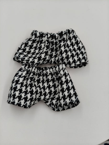 Labubu Doll Leather Outfit Set - 15cm Vinyl Doll Clothes