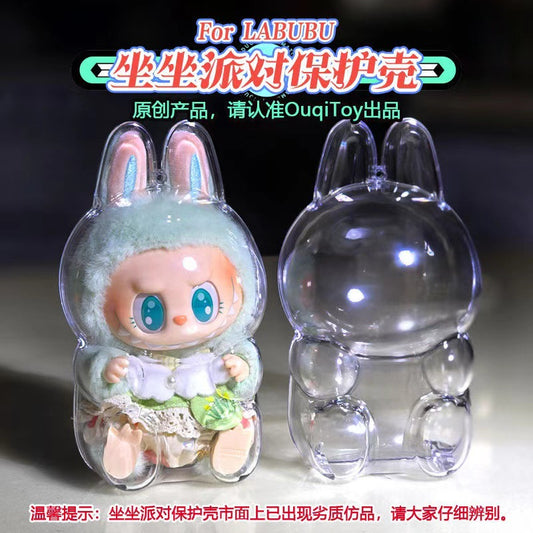 Labubu Coca-Cola Labubu Transparent Protective Case Protective Cover Dustproof Shell Baby Clothes Accessories