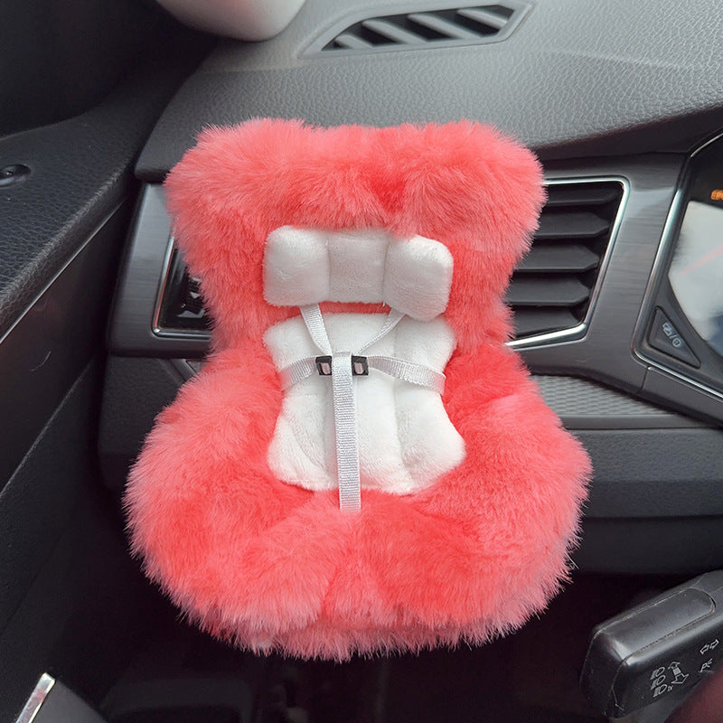 Suitable for 17cm pull cloth pendant cute car safety seat car air outlet decoration car accessories pendulum