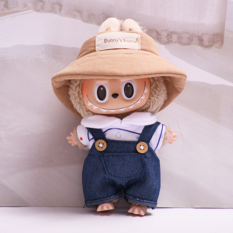 [Baby Clothes Only] 17cm Pendant Labubu for Clothes Vinyl Doll Costume Doll Labubu