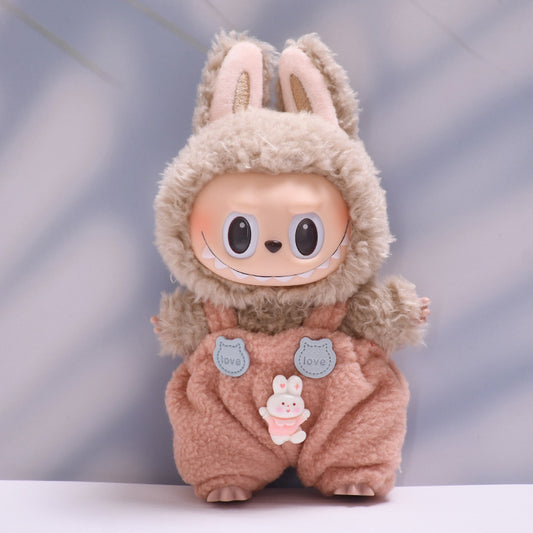 Only clothes] blind box 17cm pendant cloth cloth clothes cute suspenders suit key chain labub baby clothes