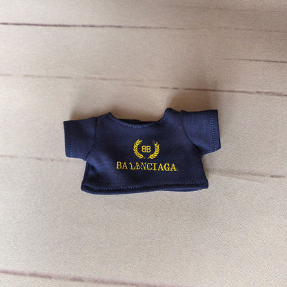 Labubu Blind Box Rags Clothes Chanel Strap Skirt T-shirt Printed T-suit Free Wear Clothes