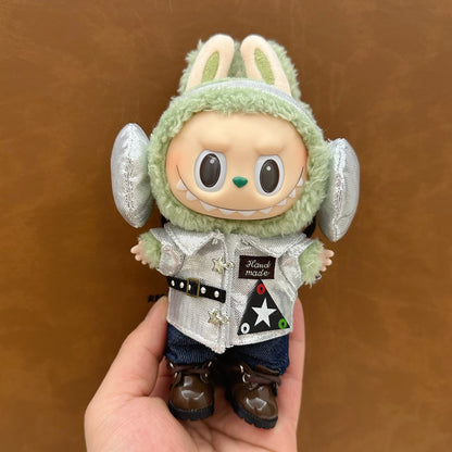 Labubu Doll Skirt Suit - 17cm Cute Dress-Up Outfit