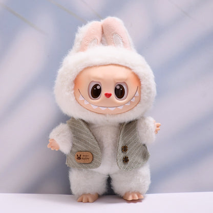 Only baby clothes] one, two and three generations of pendants labubu clothes waistcoat shawl cloth cloth replacement baby clothes