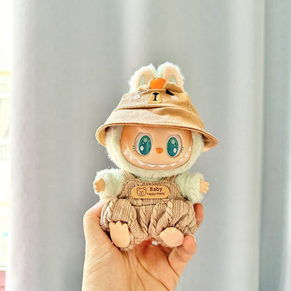 Only clothes] pull cloth doll clothes one, two and three generations of key chain LABUBU wear baby clothes small cherry blue shark