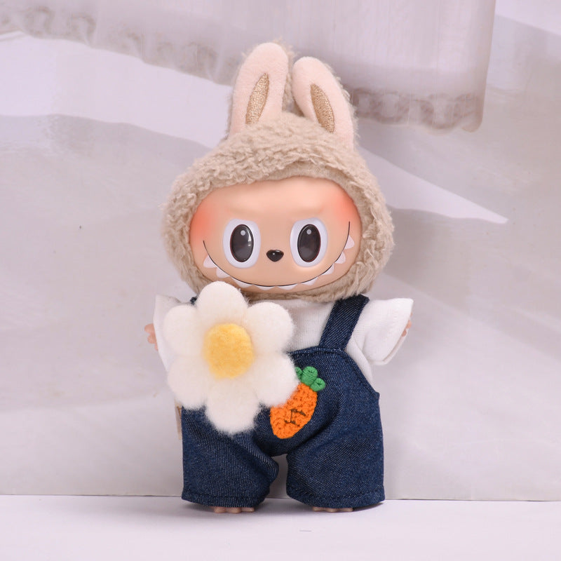 [Baby Clothes Only] 17cm Pendant Labubu for Clothes Vinyl Doll Costume Doll Labubu