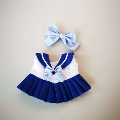 Labubu Doll Sailor Outfit - 17cm Vinyl Doll Clothes