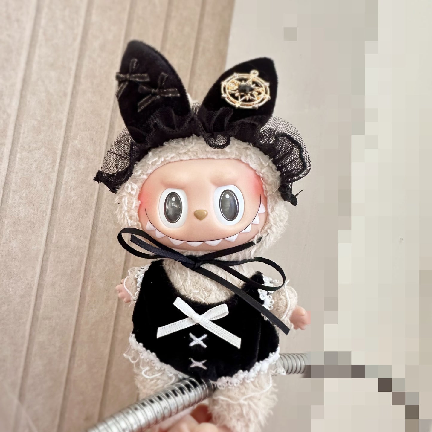 Only clothes] 17cm blind box pull cloth doll clothes key chain LABUBU suit for fashion bunnies