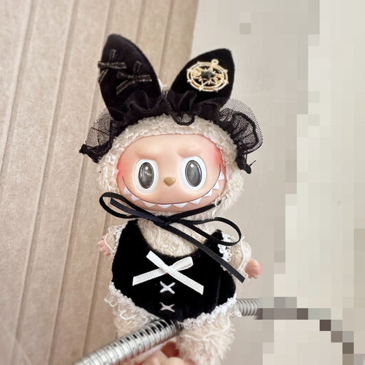 Only clothes] 17cm blind box pull cloth doll clothes key chain LABUBU suit for fashion bunnies