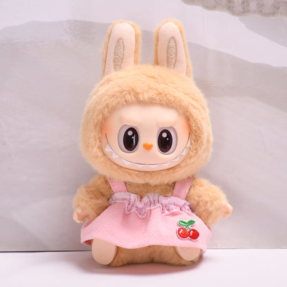 Only clothes] second generation blind box Labubu clothes pendant cloth cloth sit party series keychain doll dress