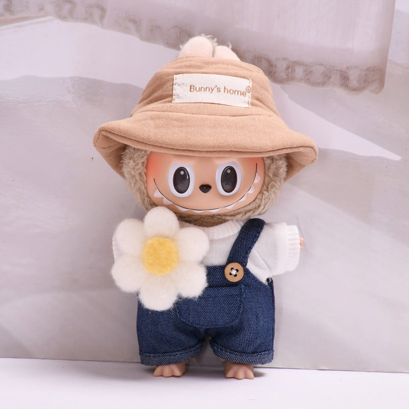 [Baby Clothes Only] 17cm Pendant Labubu for Clothes Vinyl Doll Costume Doll Labubu