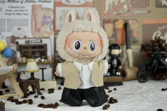 Labubu 17cm Doll Vest & Shirt Outfit for Baby Clothes