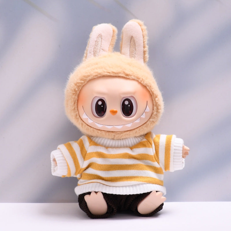 Labubu Doll Baby Clothes Set - Colorful T-Shirt & Shorts Outfit