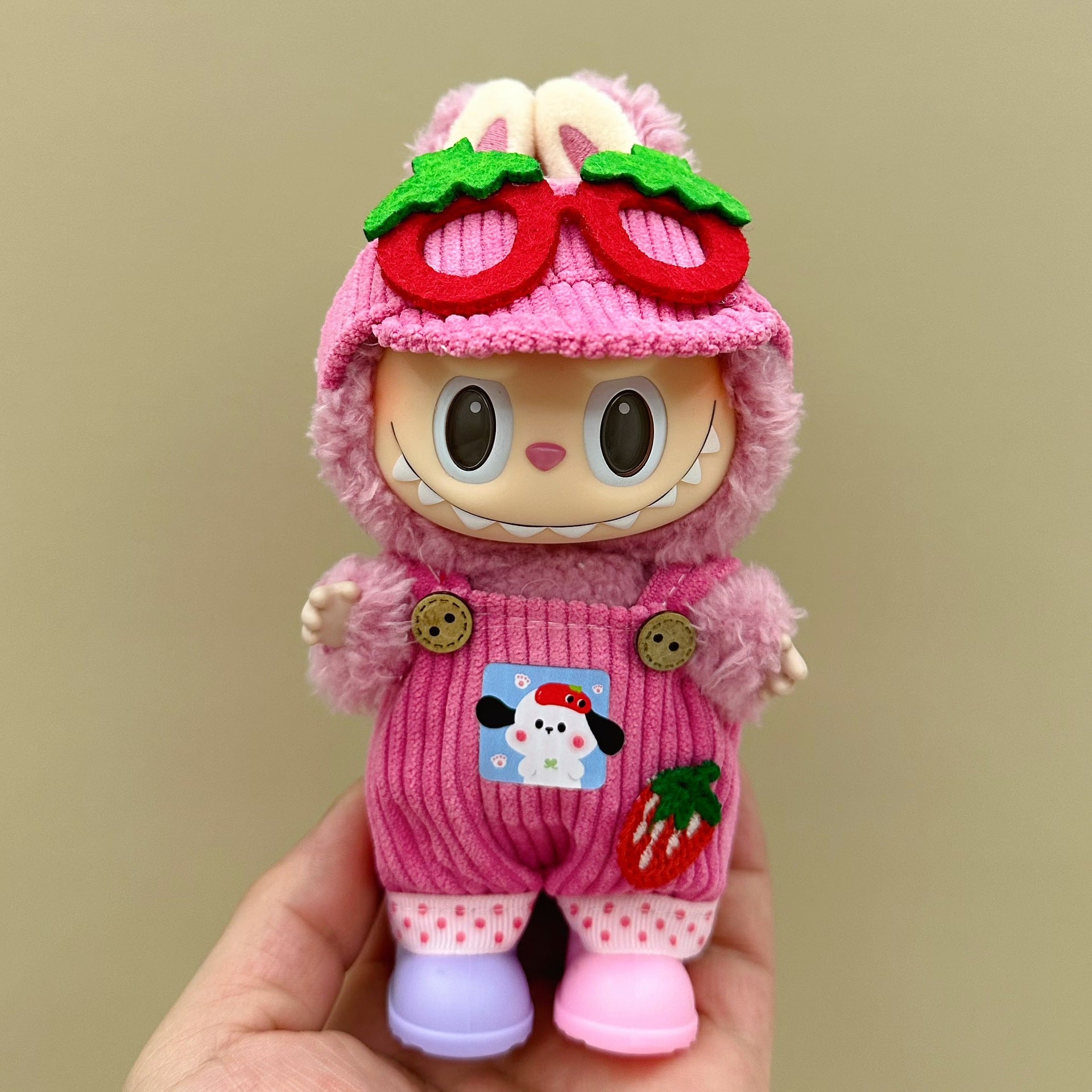 labubu doll clothes 17cm pull cloth clothes blind box doll skirt suit cute dress toy cross-border wholesale