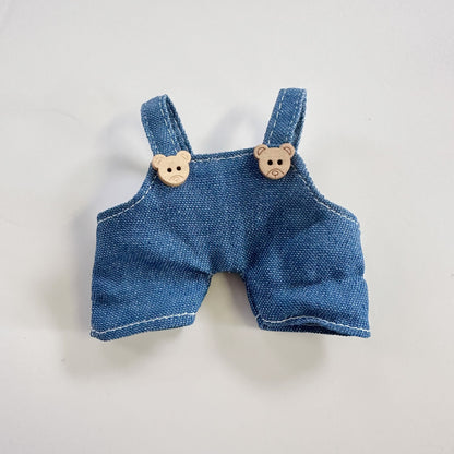 Only clothes] the first and second generation of LABUBU pendant clothes blind box LABUBU for Denim small strap hat suit