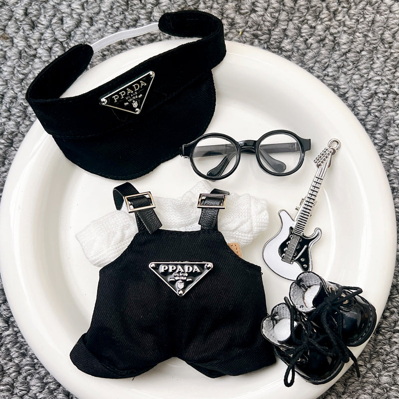 First and Second Generation Labubu Vinyl Doll Blind Box Pendant Sitting Party Clothes Trendy Suit Baby Clothes