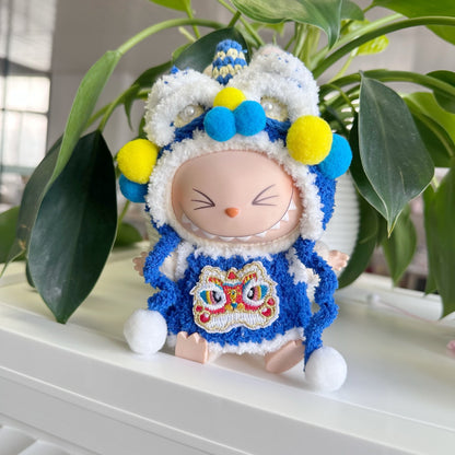 Only clothes] pendant blind box pull cloth new year clothes one or two generation pull cloth happy pure hand lion dance suit