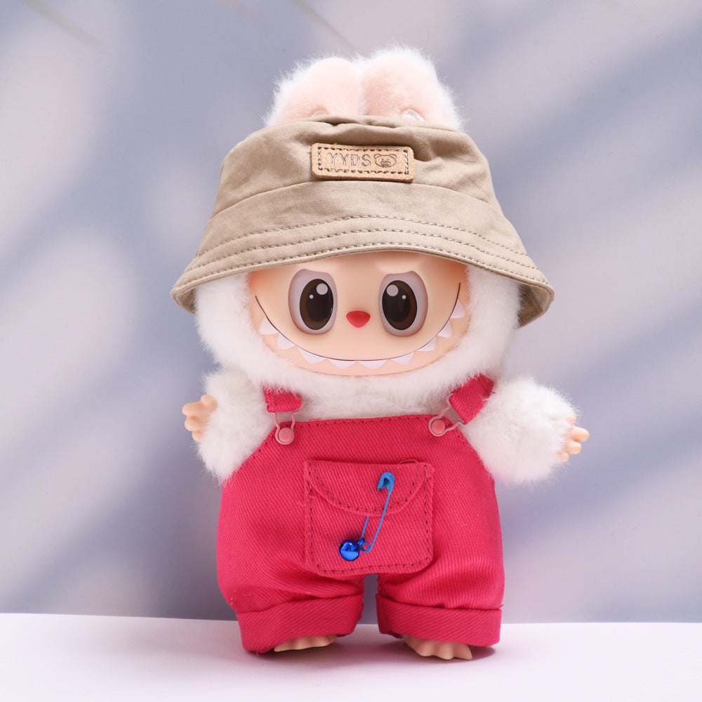Baby clothes only] one or two generation pendant labubu clothes colorful pocket suspenders suit suit cloth cloth baby clothes