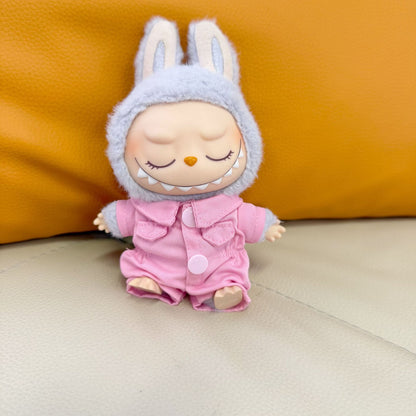 Clothes Only] One or Two Generation Blind Box Pendant Rab Cloth Clothes One-piece Work Suit LABUBU Cute for Work Clothes