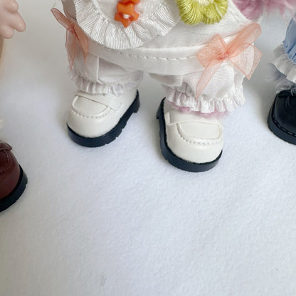 Only clothes] 17CM cloth cloth clothes key chain LABUBU small flower suspenders 10CM doll shoes accessories