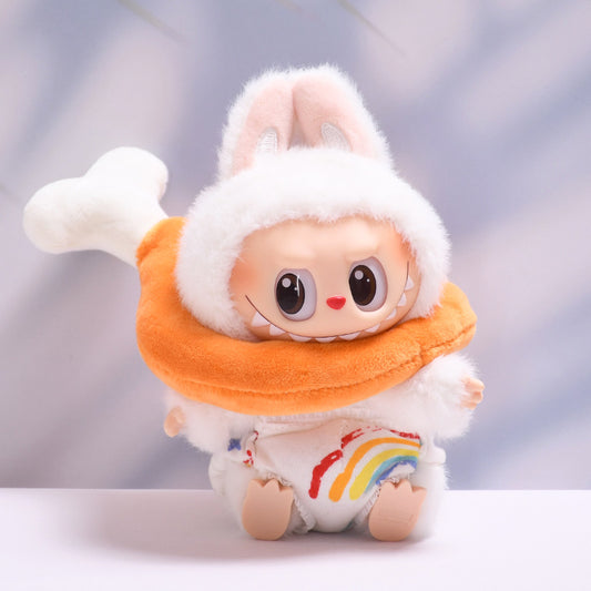 Labubu Doll Diaper Pants Outfit - Toast & Chicken Leg Style