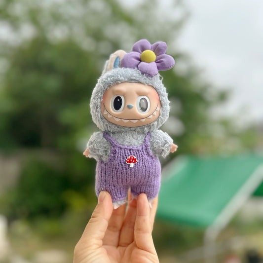 Only clothes] 15CM Macaron cloth cloth clothes handmade suspenders hairpin suit LABUBU clothes new