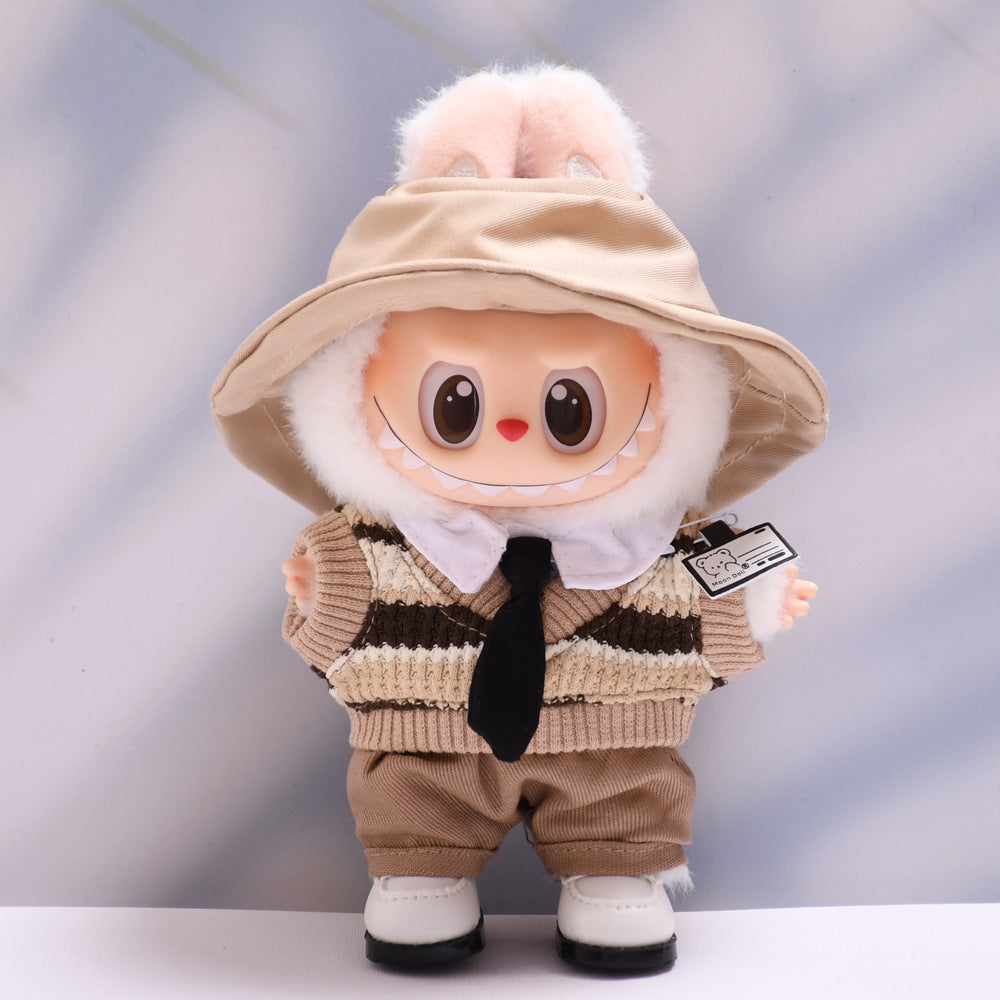 Only baby clothes] one or two generation pendant labubu clothes tie student clothes suit labubu baby clothes