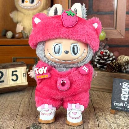 Suitable for labubu doll clothes 17cm pull cloth doll clothes small jewelry doll for suit wholesale