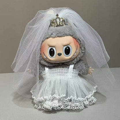 Labubu Doll Clothes for Flower Fairy Series - 17cm Size