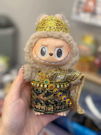 Labubu Doll Thai Outfit - Handmade 17cm Vinyl Doll Clothes