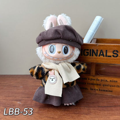 Wholesale Labubu Clothes Labubu Baby Clothes 17cm Doll Pendant First and Second Generation Doll Clothes Set Toys