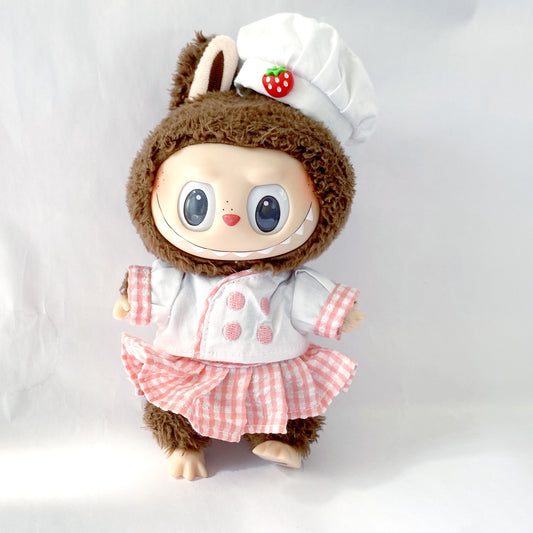 Labubu Doll Outfit - 4-Piece Maid & 3-Piece Chef Baby Clothes