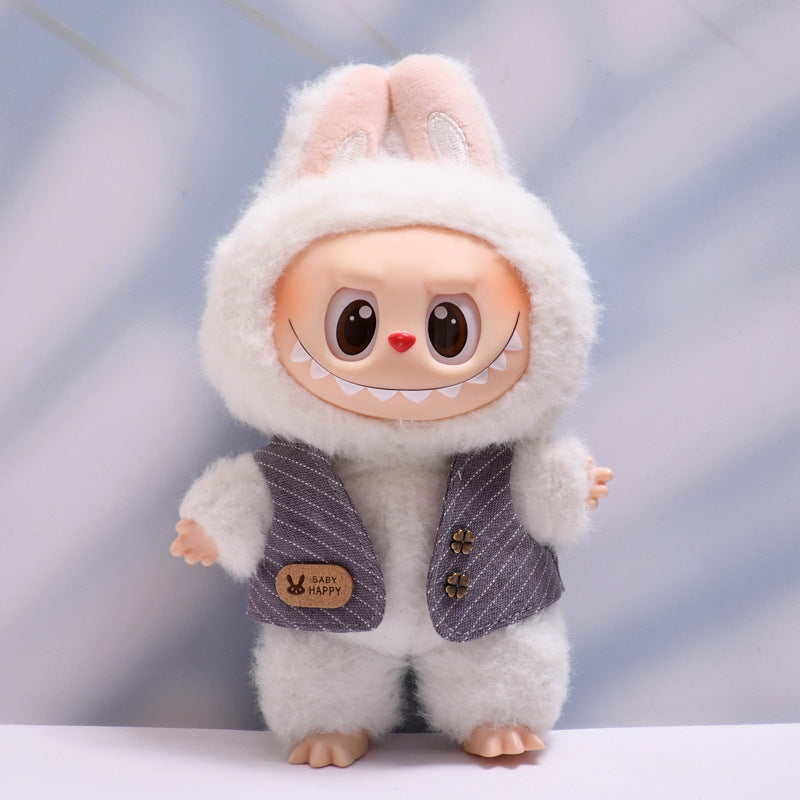 Only baby clothes] one, two and three generations of pendants labubu clothes waistcoat shawl cloth cloth replacement baby clothes