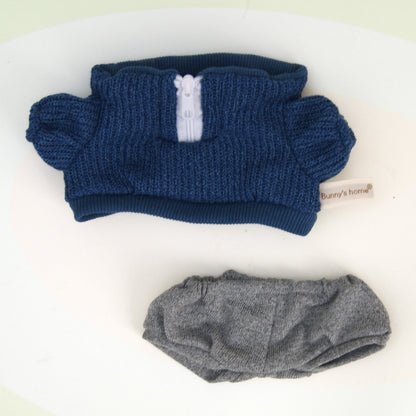 Casual clothes suitable for pulling cloth clothes for 37cm Labubu vinyl doll clothes replacement suit shoes bag