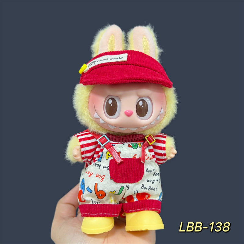 Labubu Doll Clothes Set for 17cm Vinyl Dolls
