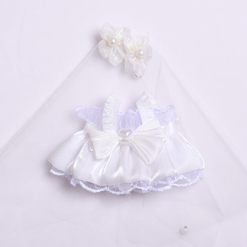 Only clothes] the first and second generation of labubu pendant clothes suit wedding dress for vinyl Labubu doll clothes