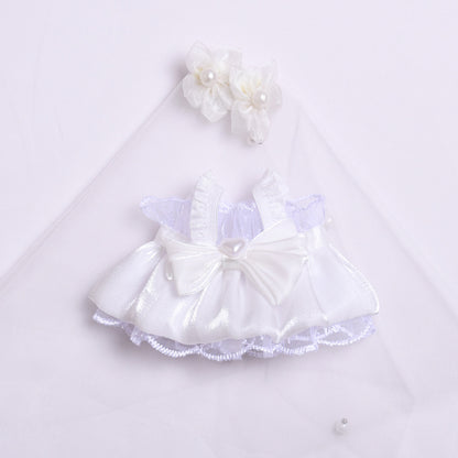 Only clothes] the first and second generation of labubu pendant clothes suit wedding dress for vinyl Labubu doll clothes