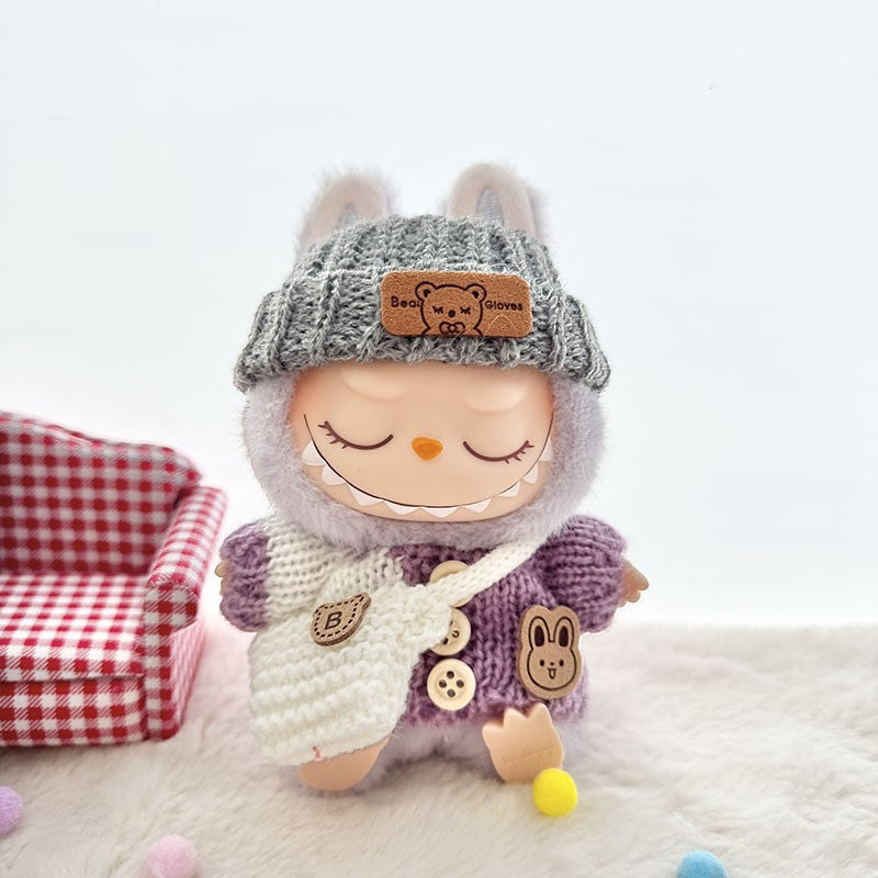 [Only Clothes] Baby Clothes First Generation Second Generation Third Generation Labubu Clothes Replacement Sweater Shoes Vinyl Pendant Replacement
